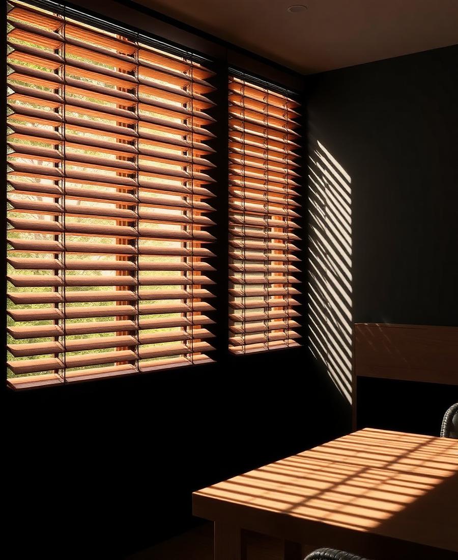 Persianas em ambiente residencial
